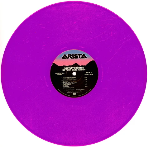 Whitney Houston - I'm Your Baby Tonight Violet Vinyl Edition
