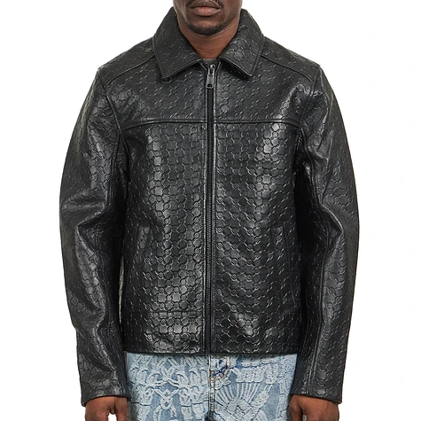 Daily Paper - Silence Monogram Leather Jacket