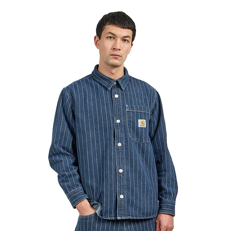 Carhartt WIP - Orlean Shirt Jac "Orlean" Hickory Stripe Denim, 11 oz