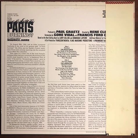 Maurice Jarre - Is Paris Burning? (The Original Sound Track Recording)