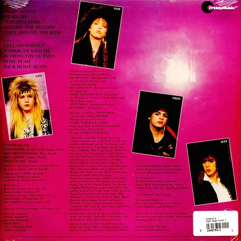 Cinderella - Night Songs Violet Vinyl Edition