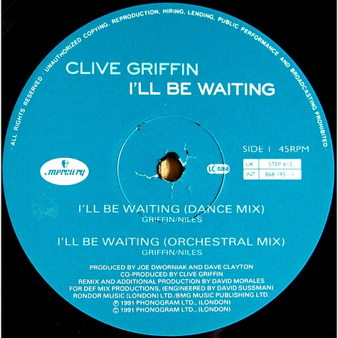 Clive Griffin - I'll Be Waiting