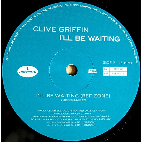 Clive Griffin - I'll Be Waiting