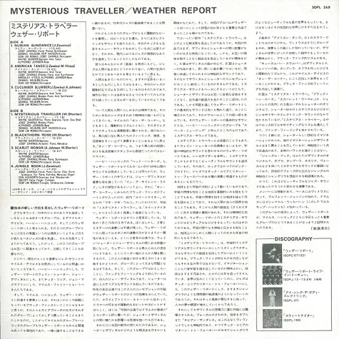 Weather Report - Mysterious Traveller