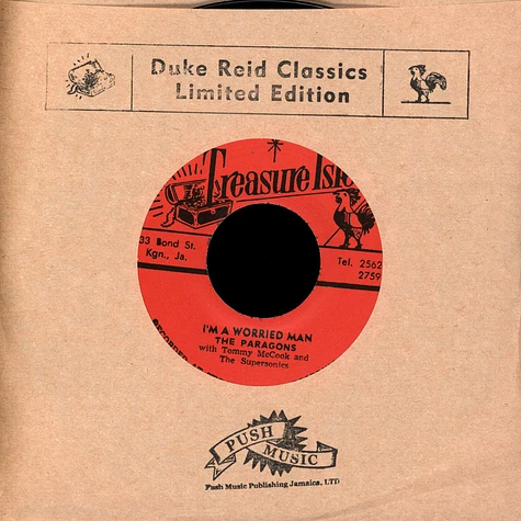 The Paragons / Tommy Mccook & The Supersonics - I'm Worried Man / Soul Style