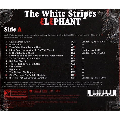 The White Stripes - Elephant Hybrid SACD Deluxe Edition