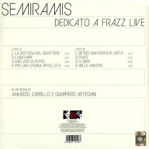 Semiramis - Dedicato A Frazz Live