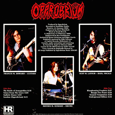 Opprobrium - Serpent Temptation / Supernatural Death Black Vinyl Edition