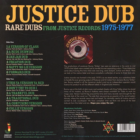 V.A. - Justice Dub' Rare Dubs 1975-1977