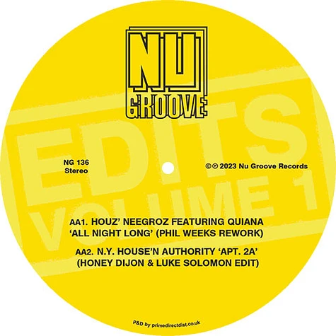 V.A. - Nu Groove Edits Volume 1