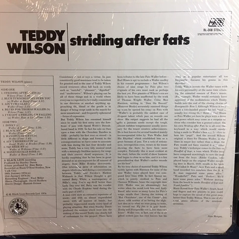 Teddy Wilson - Striding After Fats