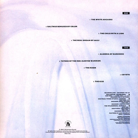 Harold Budd - The White Arcades Clear Vinyl Edition