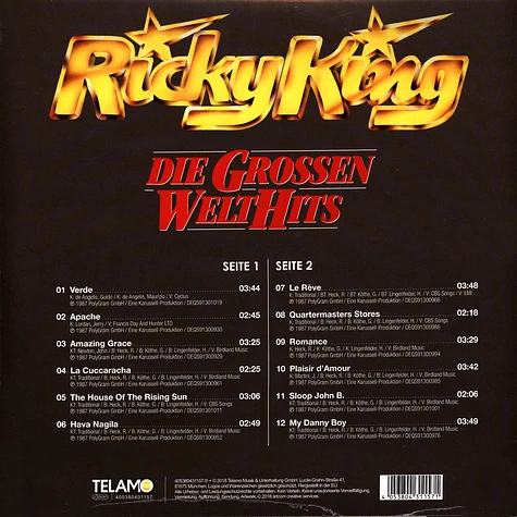 Ricky King - Die Großen Welthits