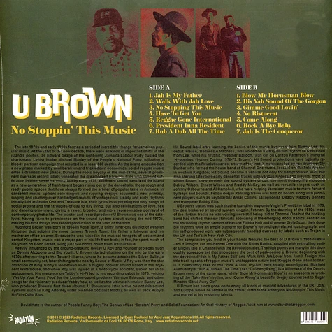U Brown - No Stoppin' This Music