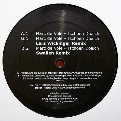 Marc De Vole - Tschoen Doaich