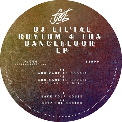 DJ Lil' Tal - Rhythm 4 Tha Dancefloor EP