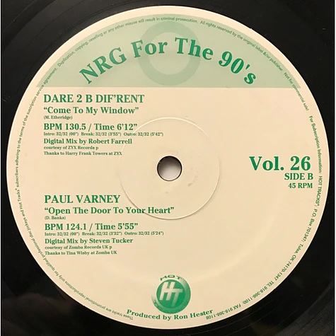 V.A. - NRG For The 90's Volume 26