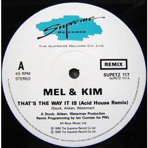 Mel & Kim - Thats The Way It Is (Remix)