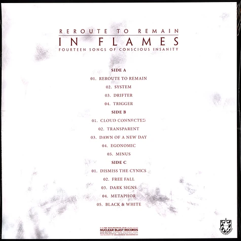 In Flames - Reroute To Remain Transparent Red Vinyl Edition