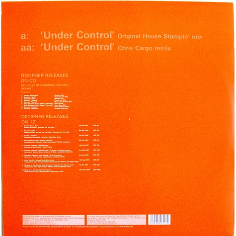 Coda - Under Control