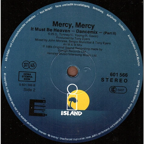 Mercy, Mercy - It Must Be Heaven