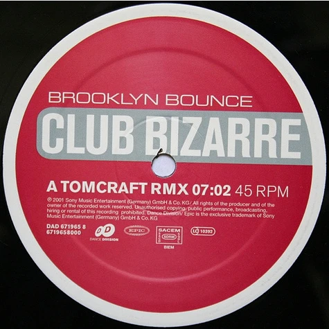 Brooklyn Bounce - Club Bizarre