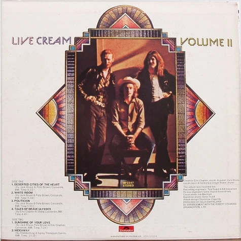 Cream - Live Cream Volume II