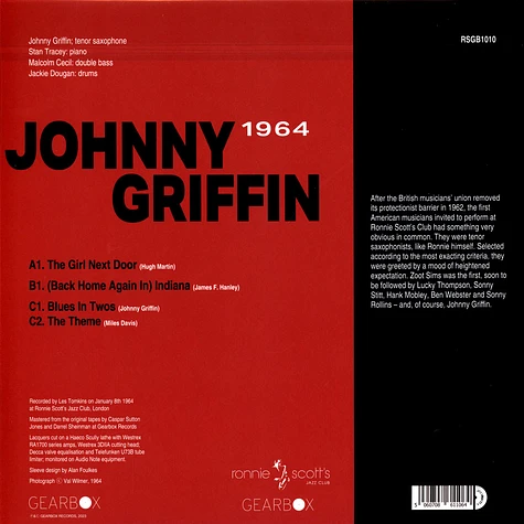 Johnny Griffin - Live At Ronnie Scott's 1964