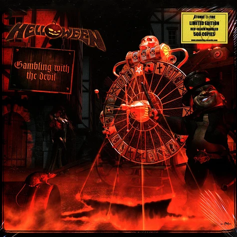 Helloween - Gambling With The Devil Red Opaque Orange Black Marled Vinyl Edition