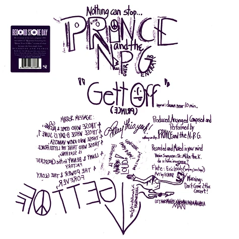 Prince The Npg Get Off Black Friday Record Store Day 2023