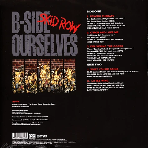 Skid Row - B-Side Ourselves Black Friday Record Store Day 2023 Yellow & Black Marble Vinyl Edition