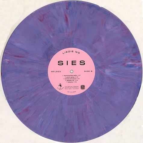 Lizzie No - Halfsies Opaque Purple Rain Vinyl Edition