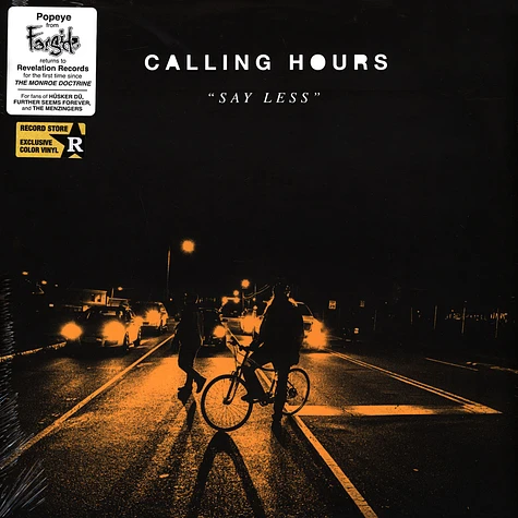 Calling Hours - Say Less Orange with Black Smoke Vinyl Edition