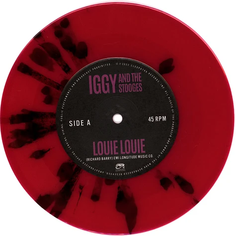 Iggy and The Stooges - Louie Louie Black Gold Splatter Vinyl Edition