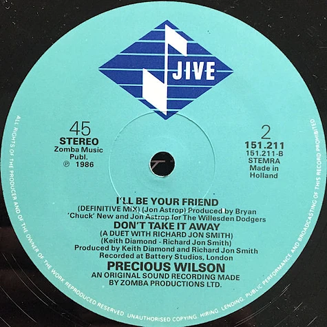 Precious Wilson - The Jewel Of The Nile