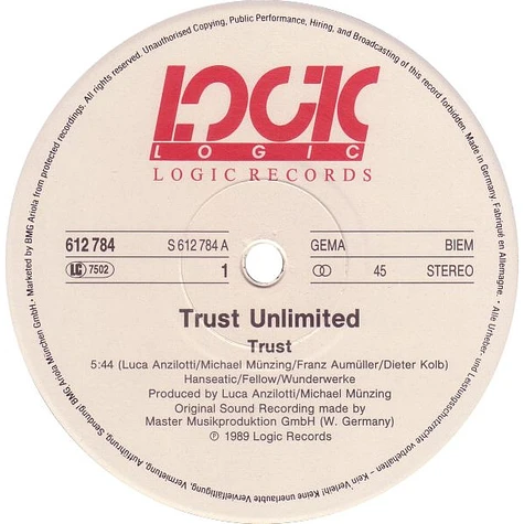 Trust Unlimited - Trust (Good For You)