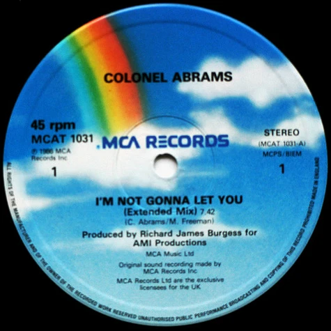 Colonel Abrams - I'm Not Gonna Let You