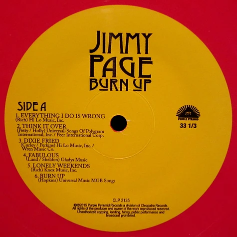 Jimmy Page - Burn Up