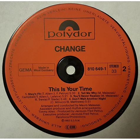 Change - This Is Your Time