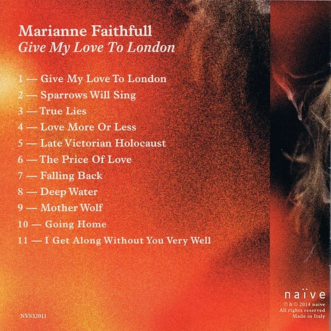 Marianne Faithfull - Give My Love To London