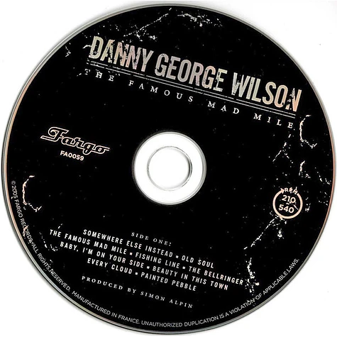 Danny George Wilson - The Famous Mad Mile