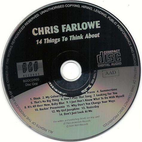 Chris Farlowe - 14 Things To Think About / The Art Of Chris Farlowe