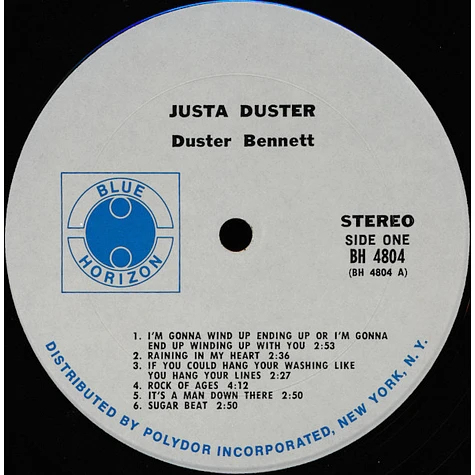 Duster Bennett - Justa Duster