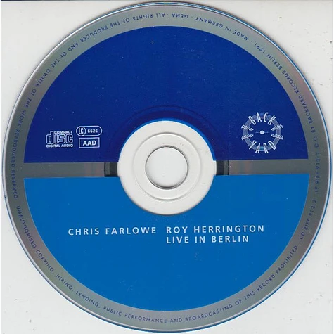 Chris Farlowe, Roy Herrington Featuring The Rhythm 'N' Blues Train - Live In Berlin