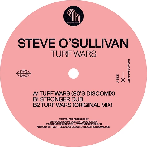 Steve O'Sullivan - Turf Wars EP Pink Colored Vinyl Edition