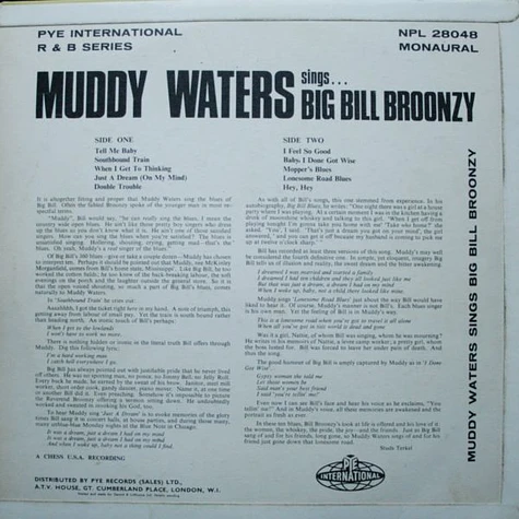 Muddy Waters - Muddy Waters Sings The Songs Of Big Bill Broonzy