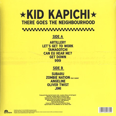 Kid Kapichi - There Goes The Neighbourhood Yellow Vinyl Edition