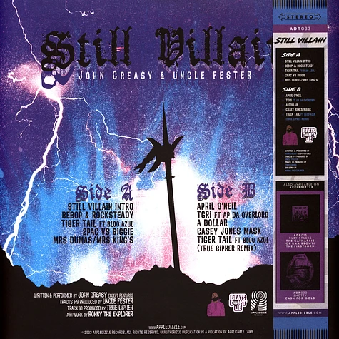 John Creasy & Uncle Fester - Still Villain Colored Vinyl Edition W/ Obi Strip