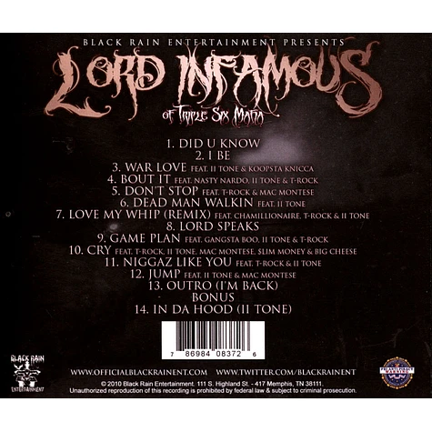 Lord Infamous - Futuristic Rowdy Bounty Hunter