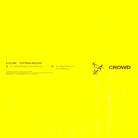 X Club. - Crowd003: Sitting Ducks